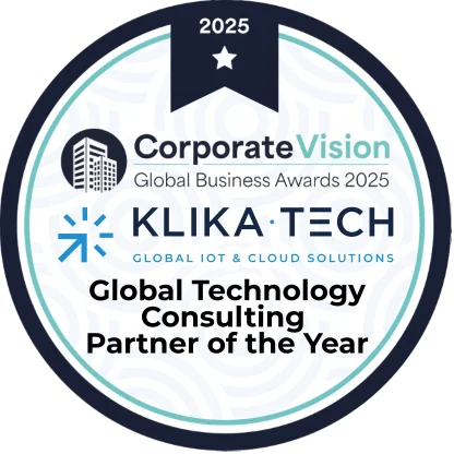 Corporate Vision Global Business Awards 2025 — Klika Tech, Global Technology Consulting Partner of the Year