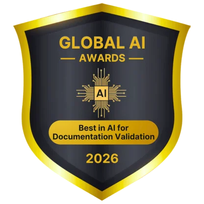 Global AI Awards 2026 — Best in AI for Documentation Validation